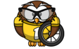 Owl with tire 